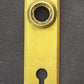 Vintage Old Reclaimed Salvaged SOLID Cast Brass Door Knob Doorknob Keyhole Plate Escutcheon Key Cover
