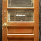 32"x79" Antique Vintage Old Reclaimed Salvaged SOLID Wood Wooden Entry Door 3 Window Glass 3 Panels