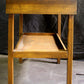 Vintage Antique Old Reclaimed Salvaged Wood Wooden Microwave Oven Stand Side End Table Cabinet Storage
