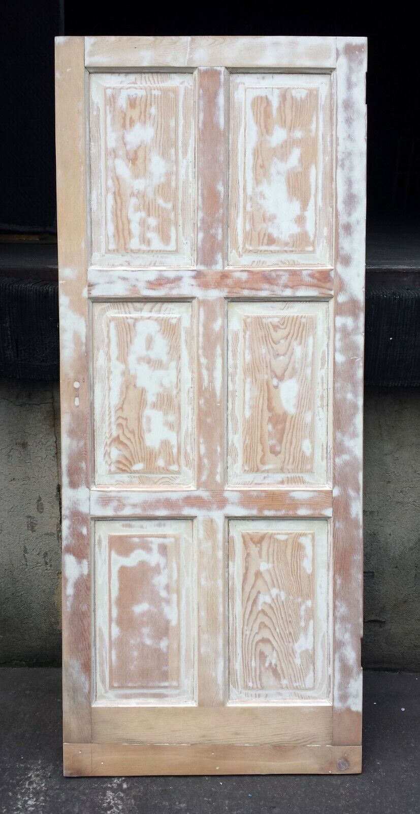 30"x69" Antique Vintage Old Reclaimed Salvaged Interior SOLID Wood Wooden Doors 6 Panels