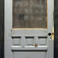 32"x78" Antique Vintage Old Reclaimed Salvaged SOLID Wood Wooden Entry Door 6 Panels Glass