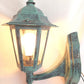 Wall Mount Fixture Lantern Cast Aluminum Clear Beveled Panels One Light 14”H