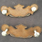 Pair Vintage Old Reclaimed Salvaged Metal Dresser Drawer Cabinet Furniture Door Drop Pull Handle Plate