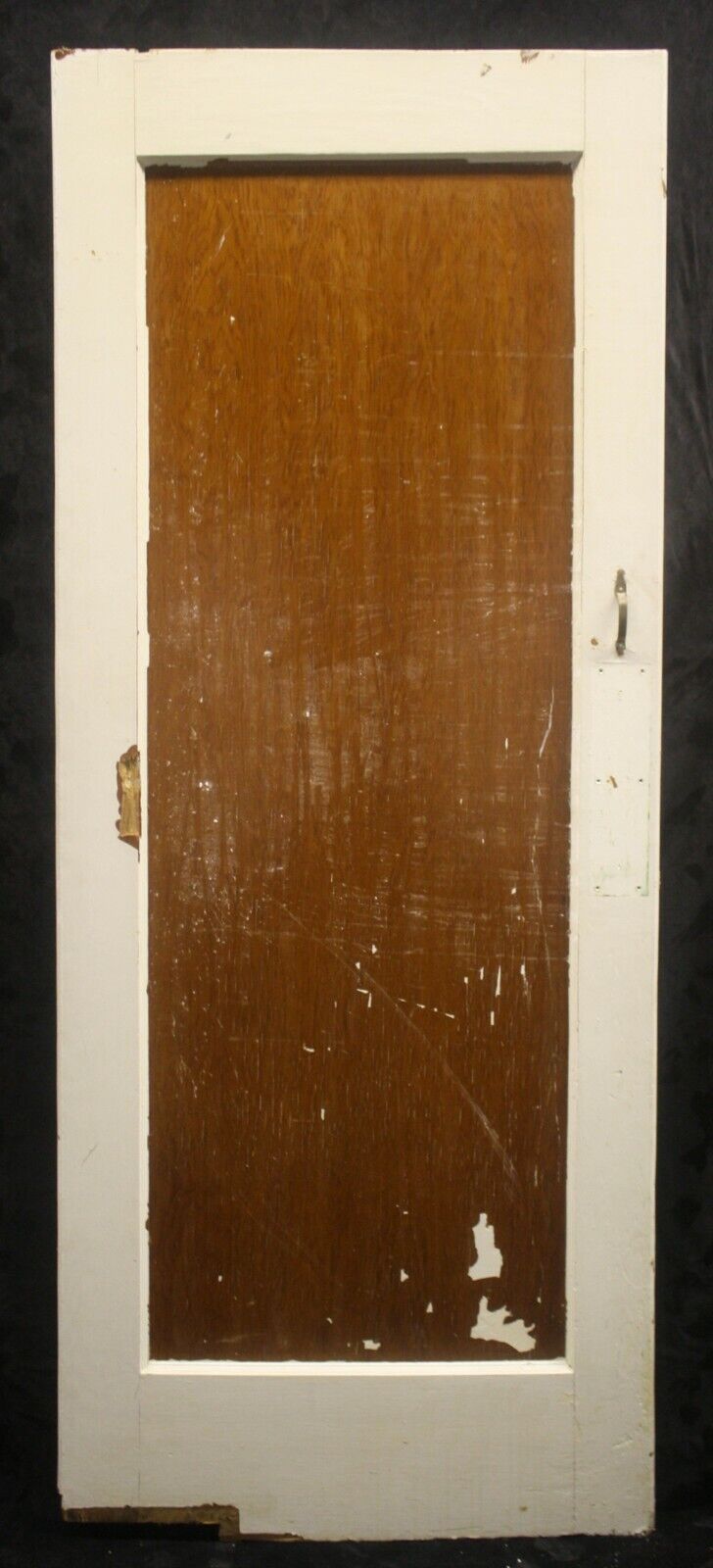 30"x79" Antique Vintage Old Reclaimed Salvaged Interior SOLID Wood Wooden Swinging Door Single Panel