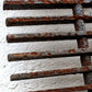 35"x48" Antique Vintage Old Reclaimed Salvaged Cast Iron Metal Gate Fence Panel Grille Industrial Factory