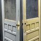 32"x78" Antique Vintage Old Reclaimed Salvaged SOLID Wood Wooden Entry Door 6 Panels Glass