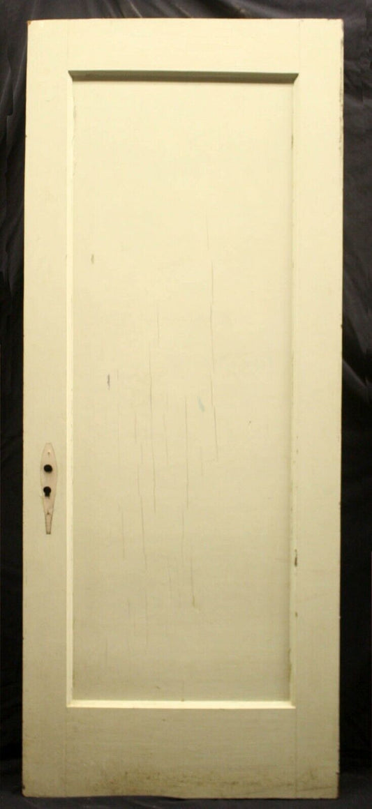 30"x77" Antique Vintage Old Salvaged Reclaimed SOLID Wooden Interior Pantry Door Single Panel