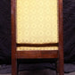 Antique Vintage Old Victorian Carved SOLID Wood Wooden Side Dining Accent Parlor Chair Fabric Seat
