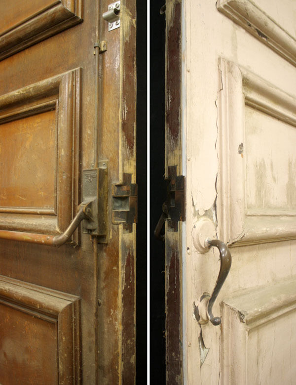 2 Pair available 72"x83"x2" Antique Vintage Old Reclaimed Salvaged Wood Wooden Double Entry Exterior Doors