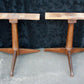 Pair Antique Old Reclaimed Salvaged Vintage Mid Century Modern MCM Old Wood Wooden Table Legs Pedestals
