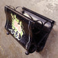 Vintage Old Metal Newspaper Magazine Caddy Storage Basket Rack Holder Bin Stand