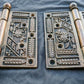 6"x6" HEAVY Antique Vintage Old Reclaimed Salvaged Eastlake SOLID Bronze Exterior Entry Door Hinges