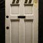 32"x79"x1.75" Vintage Antique Old Reclaimed Salvaged SOLID Wood Wooden Exterior Entry Door 4 Arched Fan Windows Colonial Style