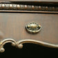 Antique Vintage Old Reclaimed Salvaged Wood Wooden Bowed Glass Curio China Cabinet Server Breakfront