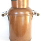Dutch Copper Dairy Milk Farm Tall Bucket Jug Delft Blue Ceramic Handles Rustic