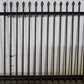 80"x60" Antique Vintage Old Reclaimed Salvaged Picket Cast Iron Metal Gate Fence Fencing Panel Section