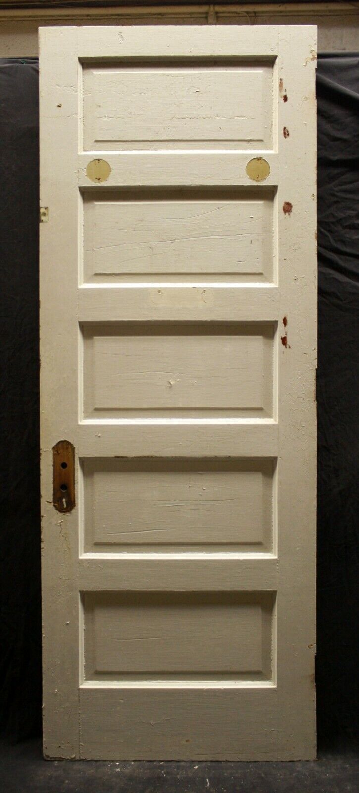 2 available 30"x83" Antique Vintage Old Salvaged Reclaimed Interior Wood Wooden Door 5 Five Panels