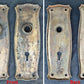 2 available Antique Vintage Old Reclaimed Salvaged Brass Steel Interior Door Lockset Knob Plate Lock