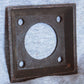 3 available 2.5"x2.5" Vintage NOS Antique Old Reclaimed Salvaged Chrome Door Cylinder Mortise Key Hole Plate