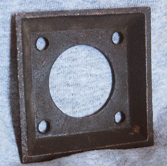 3 available 2.5"x2.5" Vintage NOS Antique Old Reclaimed Salvaged Chrome Door Cylinder Mortise Key Hole Plate