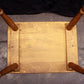 Vintage Antique Old Reclaimed Salvaged Solid Maple Wood Wooden Side End Accent Table Nightstand