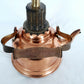 Vintage Art & Crafts Lamp Copper Brass Repurposed Teapot Kettle Handle Harp Country VTG