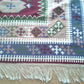 77"x130" Antique Vintage Old Handmade Hand Woven Wool Cotton Reversible Kilim Flat Weave Area Rug