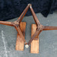 Pair Antique Old Reclaimed Salvaged Vintage Mid Century Modern MCM Old Wood Wooden Table Legs Pedestals