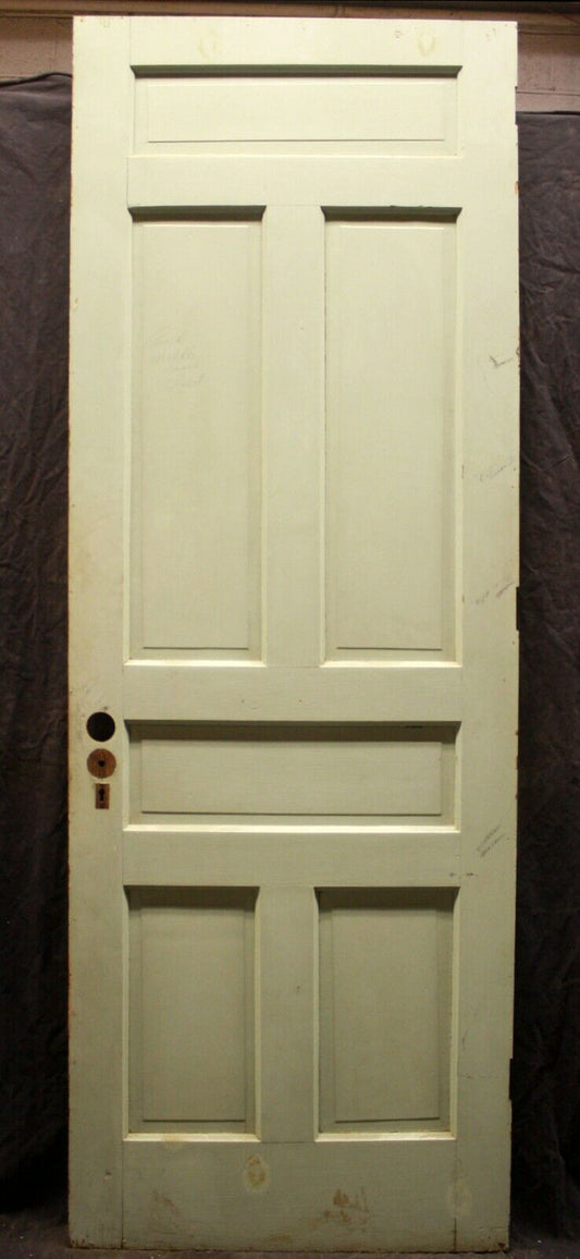 2 available 32"x89" Antique Vintage Old Salvaged Reclaimed Victorian Interior SOLID Wood Wooden Door 6 Six Panels