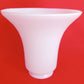 Vintage Bright White Glass Lampshade Cased Glass Bell Shape Fan Chandelier Retro Lighting Replacement Shade Fitter 2.25”
