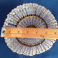 Vintage Handmade Beaded Small Lampshade Brass Safety Pin Clear Acrylic Crystal Drop Beads Light Bulb Cover Chandelier Sconce Lamp-NOS