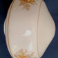 Vintage Blown Glass Acorn Shaped White Lampshade Painted Floral Roses Pendant Flush/Semi Mount Replacement Globe 4” Fitter-NOS