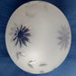Vintage Heavy Glass Lampshade Frosted Etched Floral Design Small Replacement Globe Cover Sconce Flush Mount Electric Fixture 3.25” Fitter