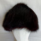 Vintage Black Rabbit Fur Hat Cloche Style Satin Lining Padded Warm Winter Hat Unisex Small Size Hat 20 1/2” Around Inside