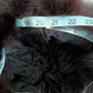 Vintage Black Rabbit Fur Hat Cloche Style Satin Lining Padded Warm Winter Hat Unisex Small Size Hat 20 1/2” Around Inside