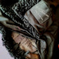 Vintage Black Fur Astrakhan Karakul Persian Lamb Coat Women Winter Coat Genuine Fur Coat - Size M