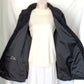 Vintage Black Fur Astrakhan Karakul Persian Lamb Coat Women Winter Coat Genuine Fur Coat - Size M