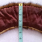 Vintage Authentic Mink Fur Collar for Sweater Jacket or Coat Satin Lining Closure Genuine Fur Reddish Brown Women's Accessories