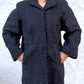 Vintage Black Fur Astrakhan Karakul Persian Lamb Coat Women Winter Coat Genuine Fur Coat - Size M
