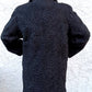Vintage Black Fur Astrakhan Karakul Persian Lamb Coat Women Winter Coat Genuine Fur Coat - Size M
