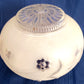 Vintage Frosted Clear Glass Shade Light Ceiling/Wall Fixture Round Lampshade 3D Design Floral Small Cover Globe Retro Lighting 3.25" Fitter