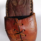 Antique/Vintage Laced Leather Wrapped Bentwood Stirrup Horse Saddle Side Foot Western Equestrian Club Farmhouse Décor