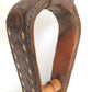 Antique/Vintage Laced Leather Wrapped Bentwood Stirrup Horse Saddle Side Foot Western Equestrian Club Farmhouse Décor