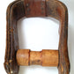 Antique/Vintage Laced Leather Wrapped Bentwood Stirrup Horse Saddle Side Foot Western Equestrian Club Farmhouse Décor