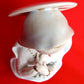 Lefton China Mary Madonna Bust Figurine Hand Painted Gilded Pastels Bisque Porcelain Statuette Catholic Religious Décor 7 1/2"H-Japan