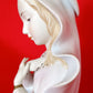 Lefton China Mary Madonna Bust Figurine Hand Painted Gilded Pastels Bisque Porcelain Statuette Catholic Religious Décor 7 1/2"H-Japan