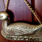 Vintage Brass Duck Welcome Door Plaque w/ Hanging Chain Mallard Duck Welcome Sign Home Décor-NOS