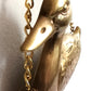 Vintage Brass Duck Welcome Door Plaque w/ Hanging Chain Mallard Duck Welcome Sign Home Décor-NOS