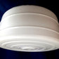Vintage Opal White Glass Drum Replacement Lampshade with Center Hole Flush Mount Ceiling Wall Fixture Cover Light 8”D