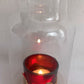 Antique Vintage Clear & Frosted Glass Superior Best Flint Glass Replacement Lampshade for Kerosene Oil Lamp or Candle Holder Retro Chimney